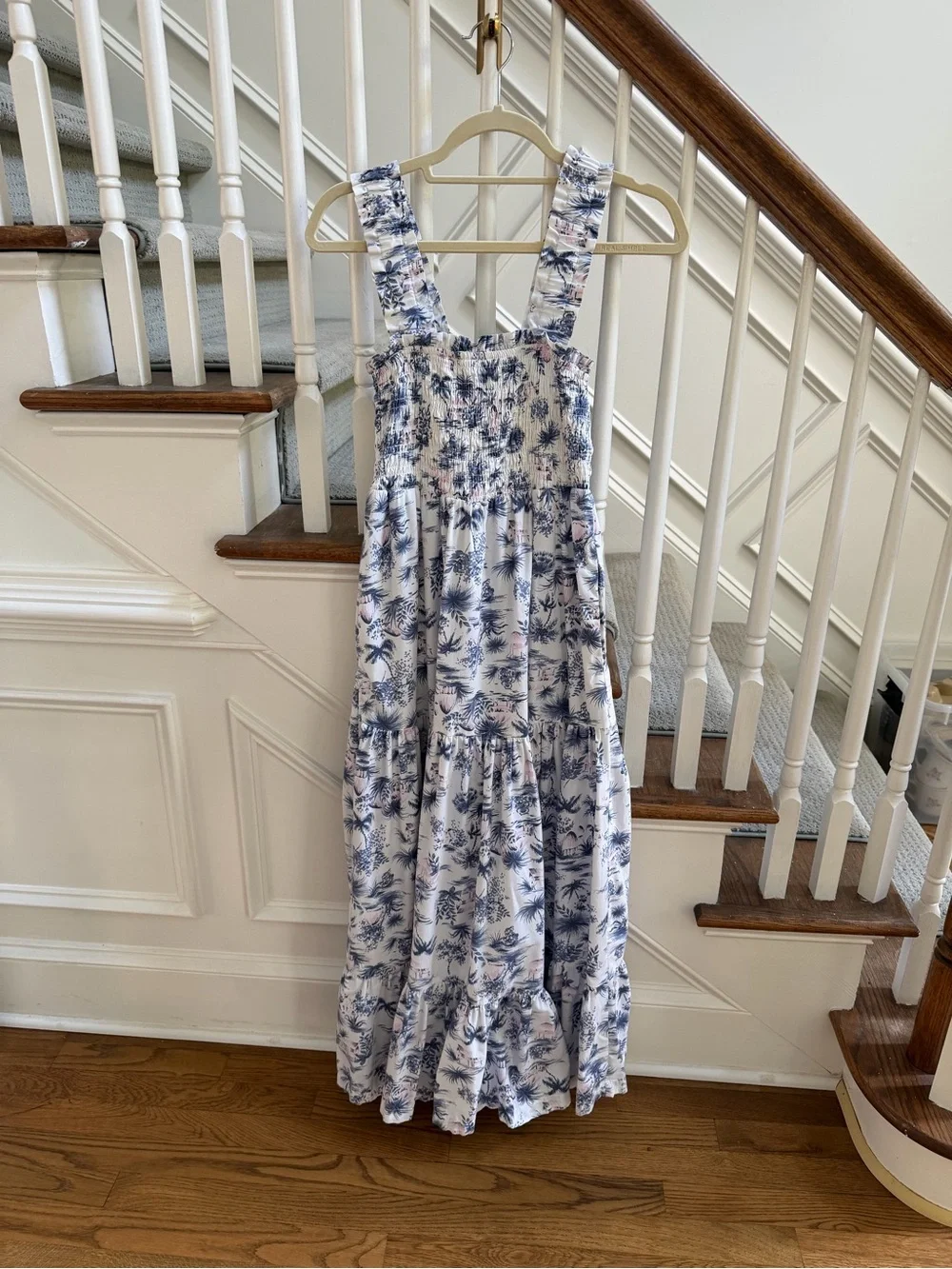 Abercrombie & Fitch Smocked Bodice Easy Floral Maxi Dress, size S